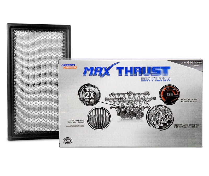 Spearhead MPG Defense Max Thrust Engine Air Filter For All Mileage Vehicles  Fits Like OEM  Restores MPG & Acceleration (MT-242) - Image 1